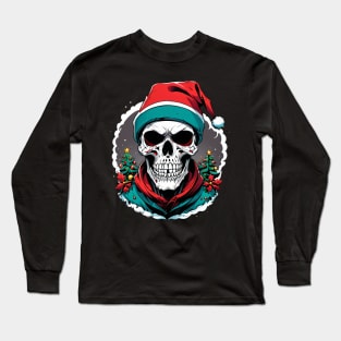 Christmas Skull Long Sleeve T-Shirt